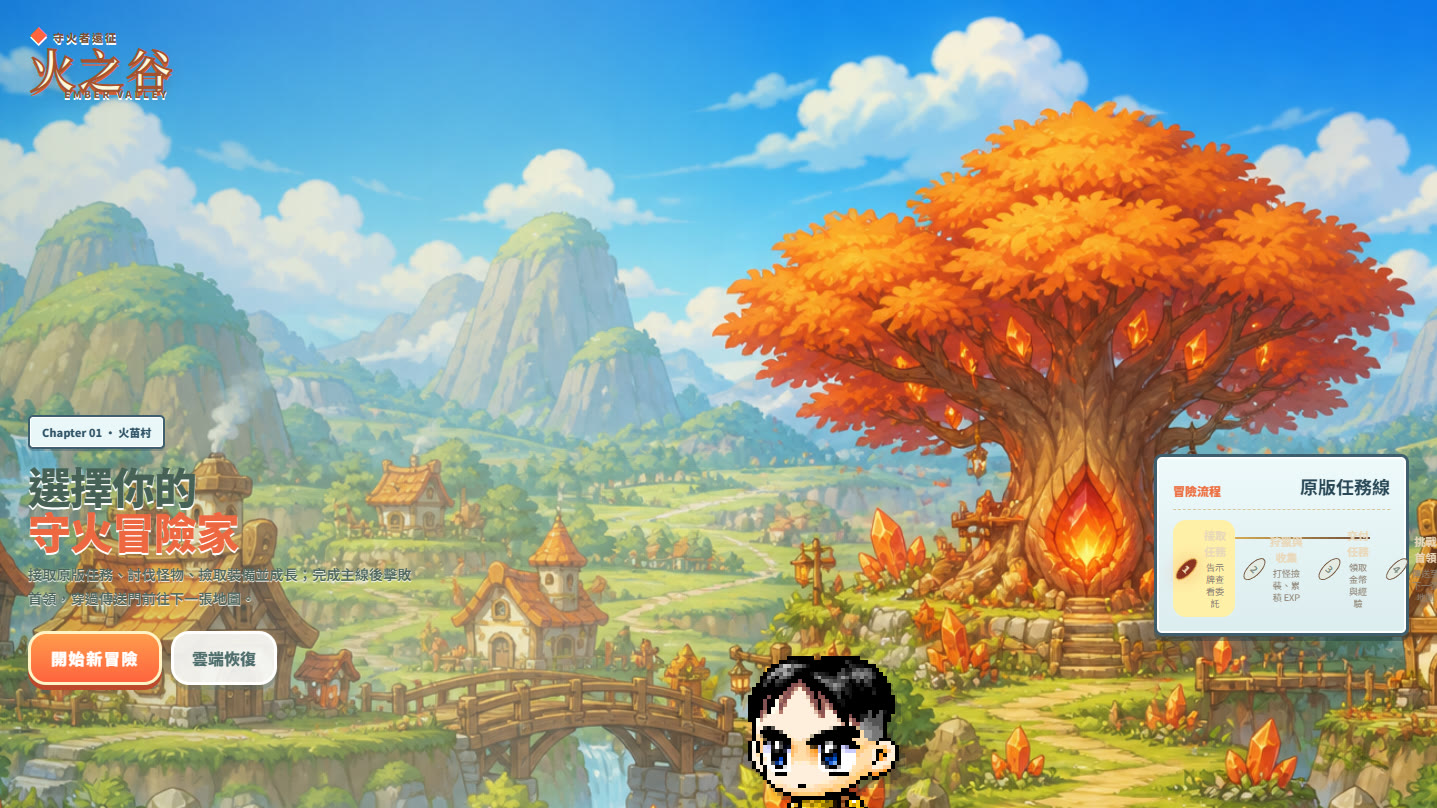 火之谷遊戲畫面